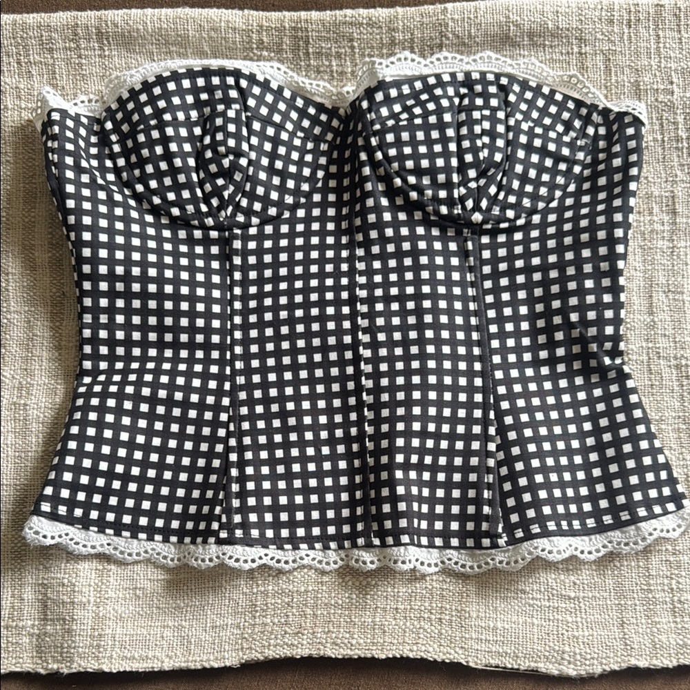 We Wore What Strapless Corset
